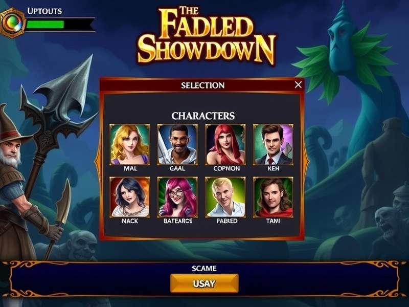 Fabled Duel Showdown character selection screen